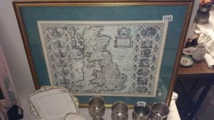 A large map in frame