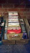 3 boxes of 45rpm records