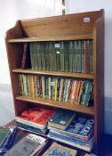 A pine bookcase