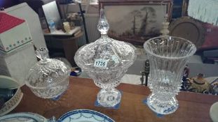 3 items of glassware