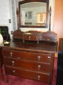 An old oak dressing table