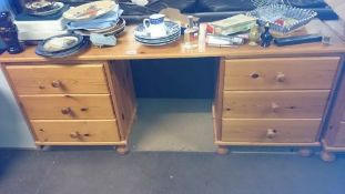 A pine dressing table