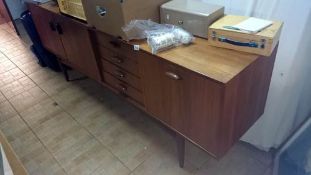 A retro teak sideboard