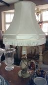 A table lamp