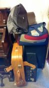 A quantity of holdall's & suitcases etc.