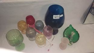 A quantity of 1960's glass