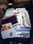 A suitcase of greeting cards
