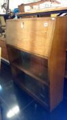 An old oak bureau desk