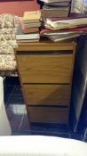 A 3 drawer filing cabinet