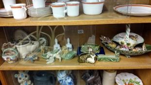 A quantity of miscellaneous items including miniature animals etc.