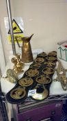 A quantity of horse brasses etc.