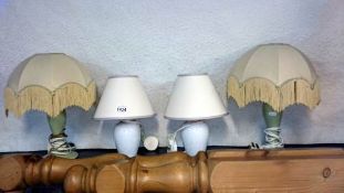 2 pairs of table lights