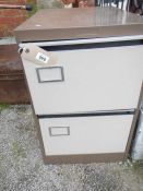 A 2 drawer filing cabinet