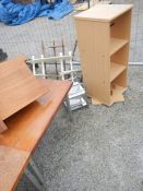 2 small tables, display racks etc