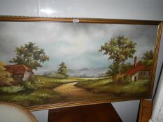 A large painting on canvas