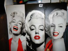 3 pictures of Marilyn Monroe