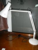 A 1970 adjustable table lamp