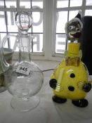 A pair of decanters