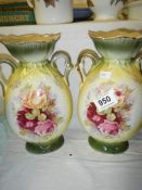 A pair of Victorian vases