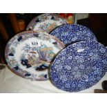 4 interesting old plates