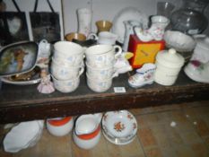 A quantity of old china etc