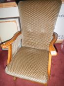 A 1960s old rocking chair