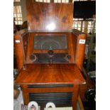 An old cabinet gramophone