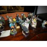 Approx 20 bird figurines