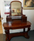 A Victorian mahogany dressing table