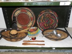 7 items of African ware inc.