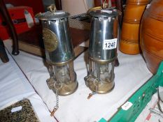2 Eccles miners lamps