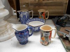 5 pieces of Ringtons Pottery by Wade,