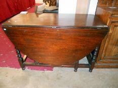 19th century oak gateleg table