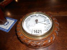A small Aneroid barometer