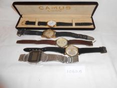 A quantity of watches including Omega