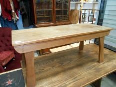 A teak arts & crafts style coffee table
