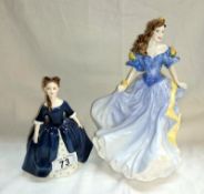 2 Royal Doulton figures 'Rebecca' HN4041 & 'Debbie' HN2385