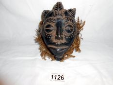 Bamum terracotta mask from Cameroon (from an old London ethnographic collection formed from the