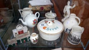 10 items of crested china ware inc.