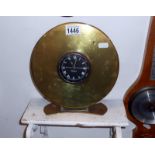 A North & Sons Ltd Watford clock in brass frame