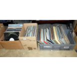 4 boxes of LP records