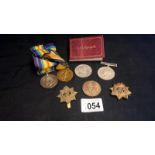 A set of WWI medals CHT (Army Service Corps horse transport) DVR R.
