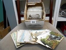 A quantity of railway postcards pre-grouping, disasters, Ravensglass & Eskdale, Groudale Glen,