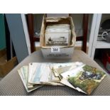 A quantity of railway postcards pre-grouping, disasters, Ravensglass & Eskdale, Groudale Glen,