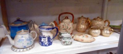 Quantity of teapots and jugs