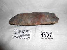 Neolithic bifacial handaxe c4000 BC, approx 15 x 7 x 3.