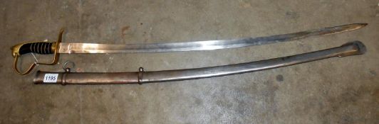 Officers sword with sheath