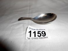 Silver tea caddy spoon HM Newcastle 1856 approx.