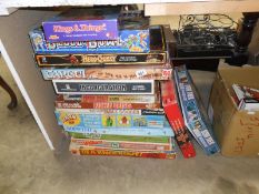 A collection of vintage / retro games including The Fastest Gun, Kings n Things, Blood Bowl,