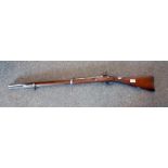 A Victorian Enfield percussion rifle